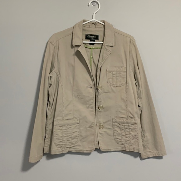 Eddie Bauer Lightweight Jacket Large Beige - Picture 1 of 13
